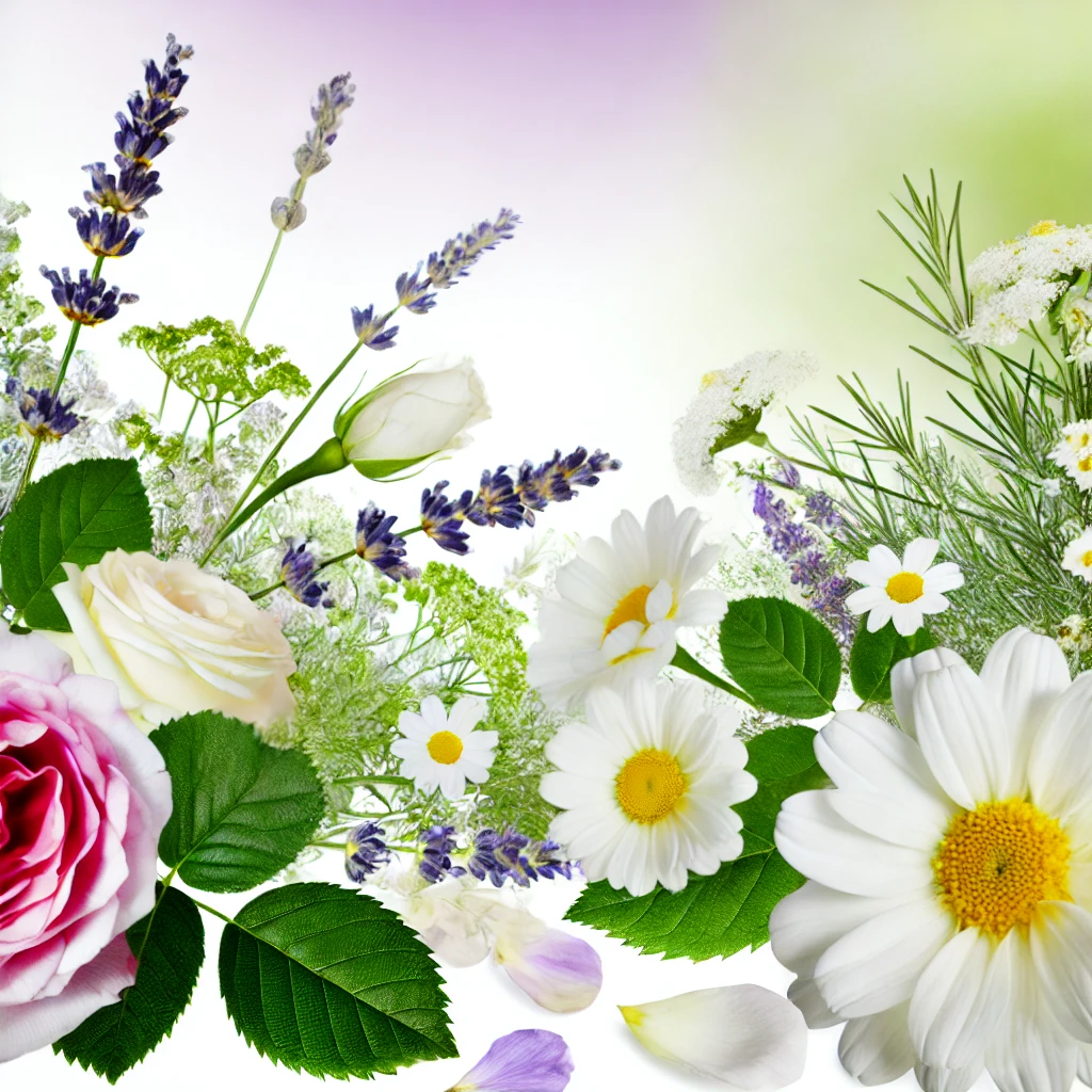 fresh flowers and natural elements, 1